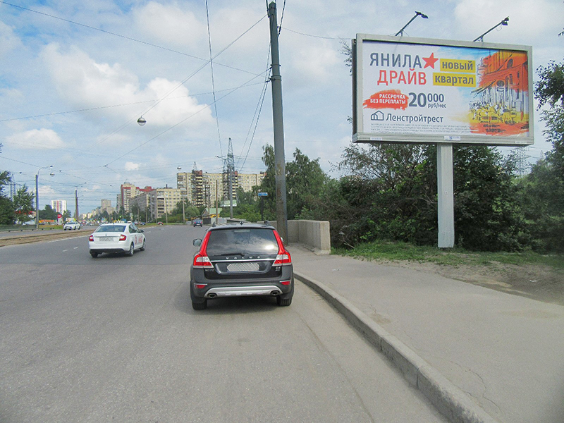 Фотография рекламного носителя, тип: Билборд 3x6, адрес: Ириновский пр-т., д.1, поз.1, Санкт-Петербург, Россия. Сторона А №164967