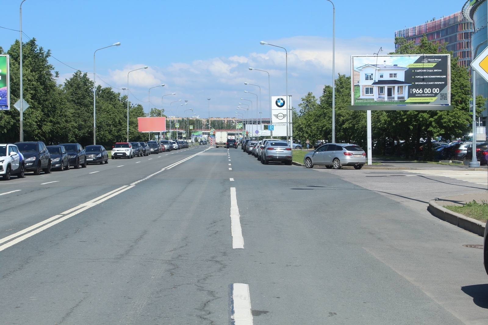 Фотография рекламного носителя, тип: Билборд 3x6, адрес: Стартовая ул., д.10 X Быковская ул., Санкт-Петербург, Россия. Сторона А №547217