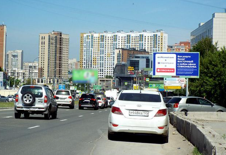 Фотография рекламного носителя, тип: Билборд 3x6, адрес: Кошурникова ул., д.47, Новосибирск, Новосибирская область, Россия. Сторона А №387176