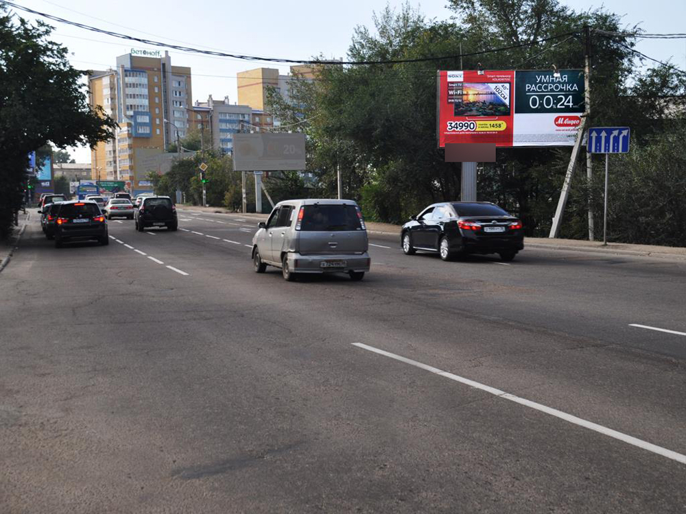 Фотография рекламного носителя, тип: Билборд 3x6, адрес: Джамбула ул., за ост. Джамбула, Иркутск, Иркутская область, Россия. Сторона A №85409