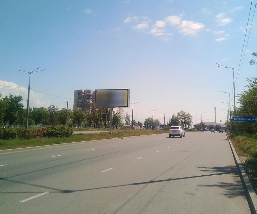 Фотография рекламного носителя, тип: Билборд 3x6, адрес: г. Мариуполь, бул. Шевченко, 160м от пр. Строителей (на разделительной полосе), Мариуполь, Донецкая область, Россия. Сторона A2 №1381054