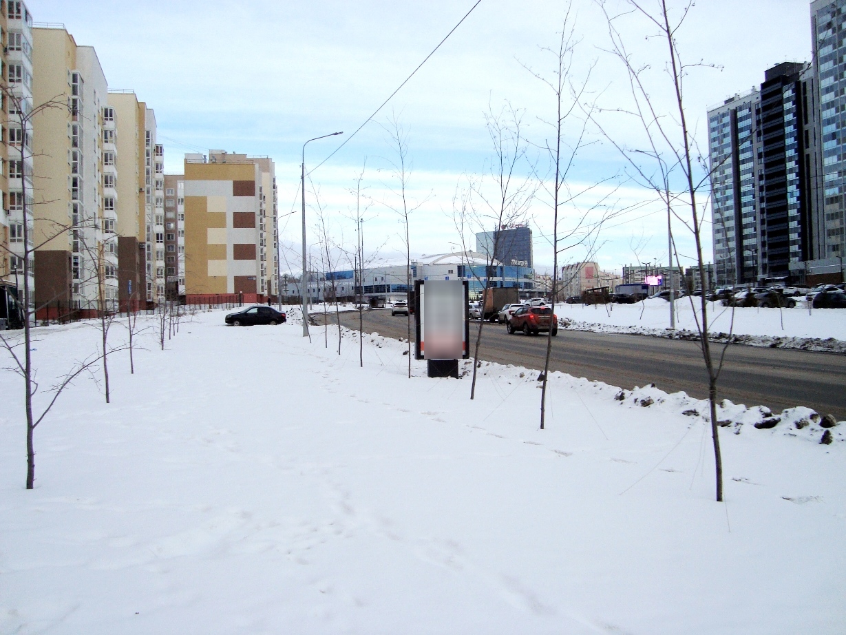 Фотография рекламного носителя, тип: Ситиформат 1.8x1.2, адрес: 250-летия Челябинска ул., д.42, Челябинск, Челябинская область, Россия. Сторона В №1332468