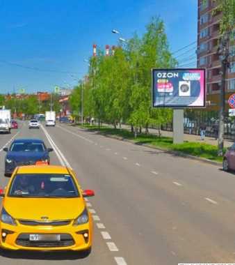 Фотография рекламного носителя, тип: Ситиборд 2.7x3.7, адрес: Берёзовая ул., д.3, Видное, Московская область, Россия. Сторона А1-А5 №1375770