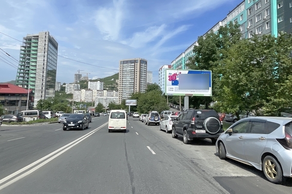 Фотография рекламного носителя, тип: Билборд 3x6, адрес: Шилкинская ул., д.3, Владивосток, Приморский край, Россия. Сторона А №195656