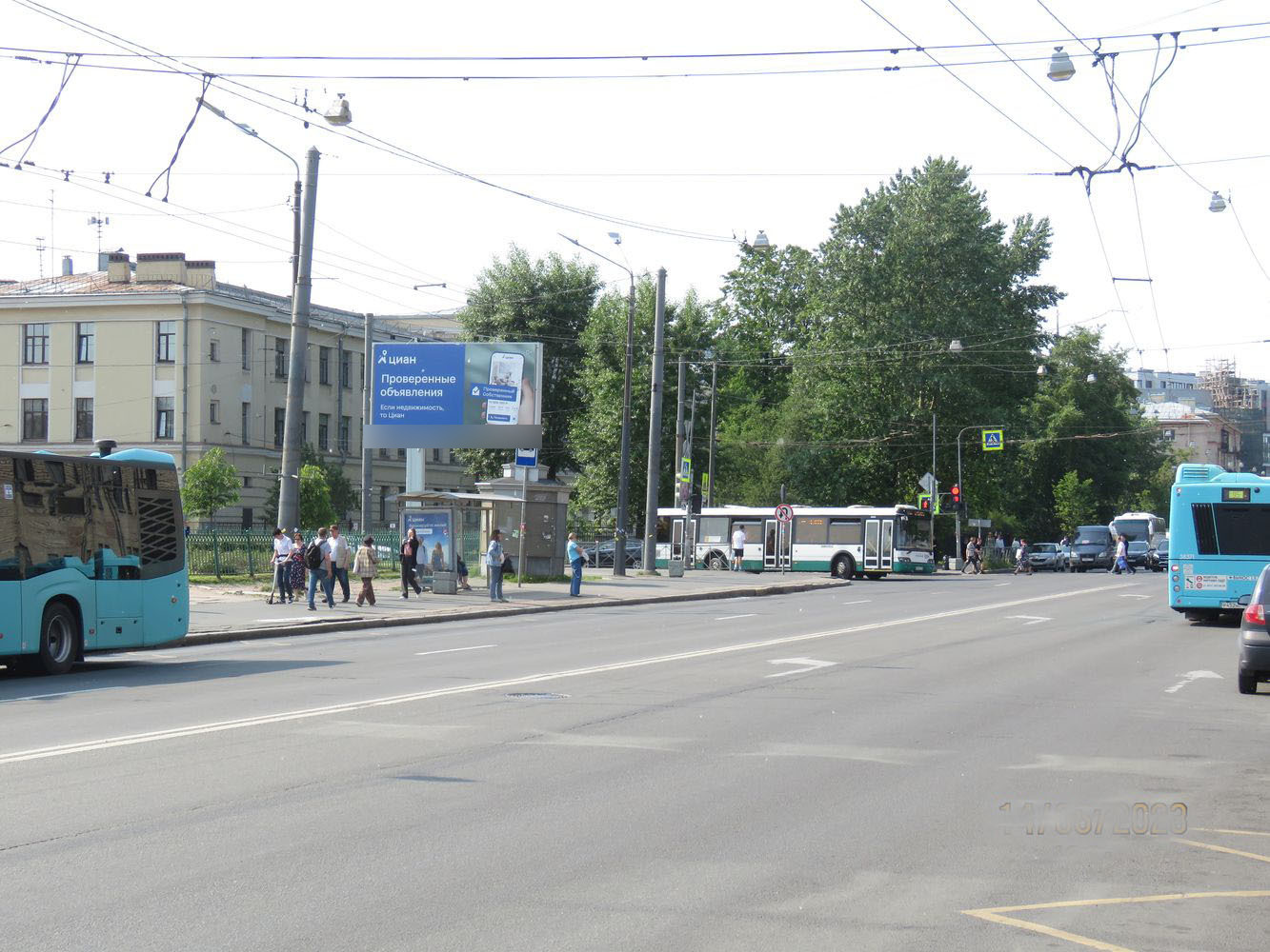 Фотография рекламного носителя, тип: Билборд 3x6, адрес: Бабушкина ул. Х Полярников ул., Санкт-Петербург, Россия. Сторона Б №118420