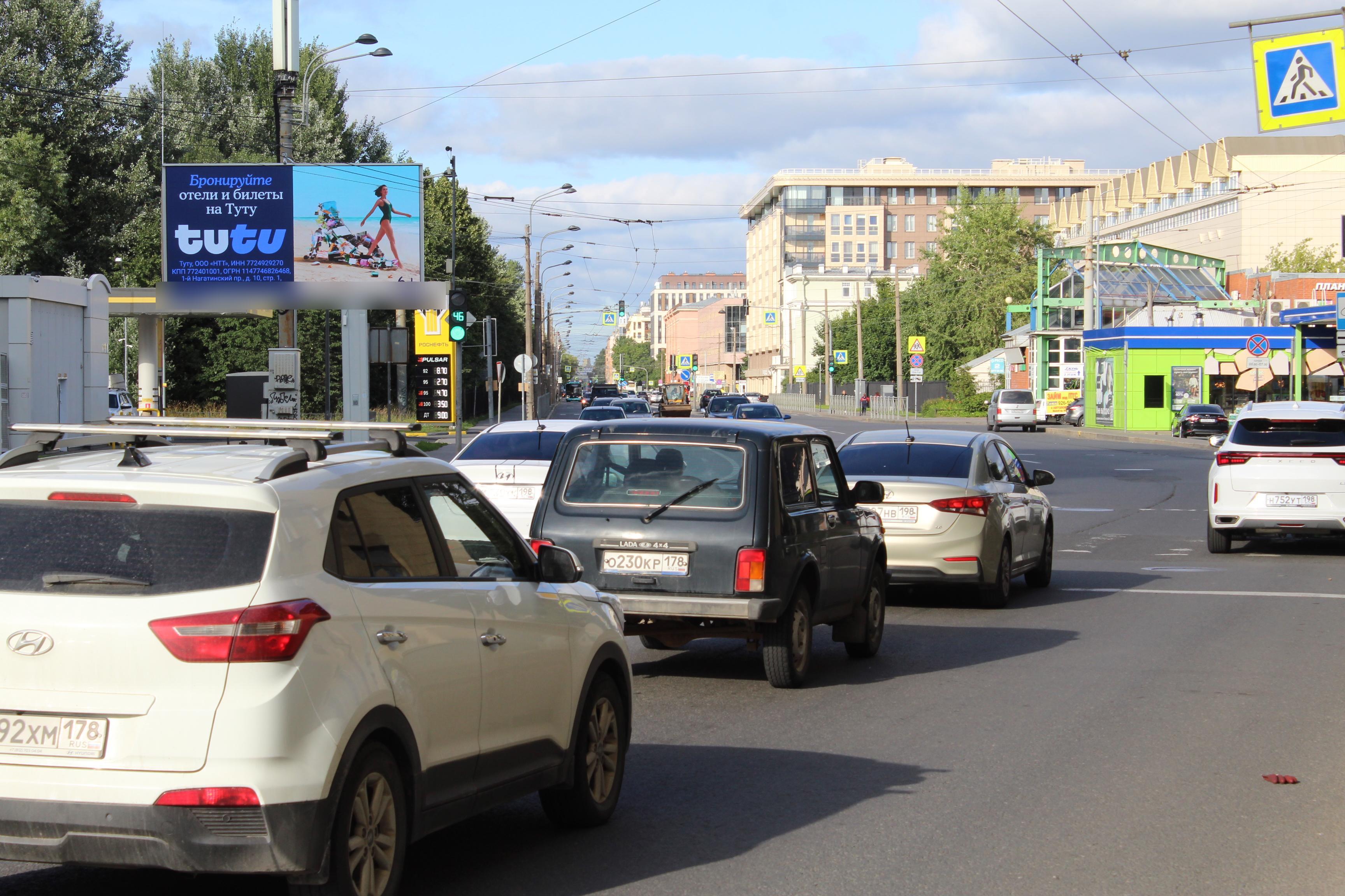 Фотография рекламного носителя, тип: Билборд 3x6, адрес: Малый В.О. пр-т., д.61 Х Беринга ул., Санкт-Петербург, Россия. Сторона Б1 №119796