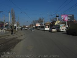 Фотография рекламного носителя, тип: Билборд 3x6, адрес: Дзержинского ул., д.68-а Х Красноармейская ул., д.37, Таганрог, Ростовская область, Россия. Сторона A №1376761