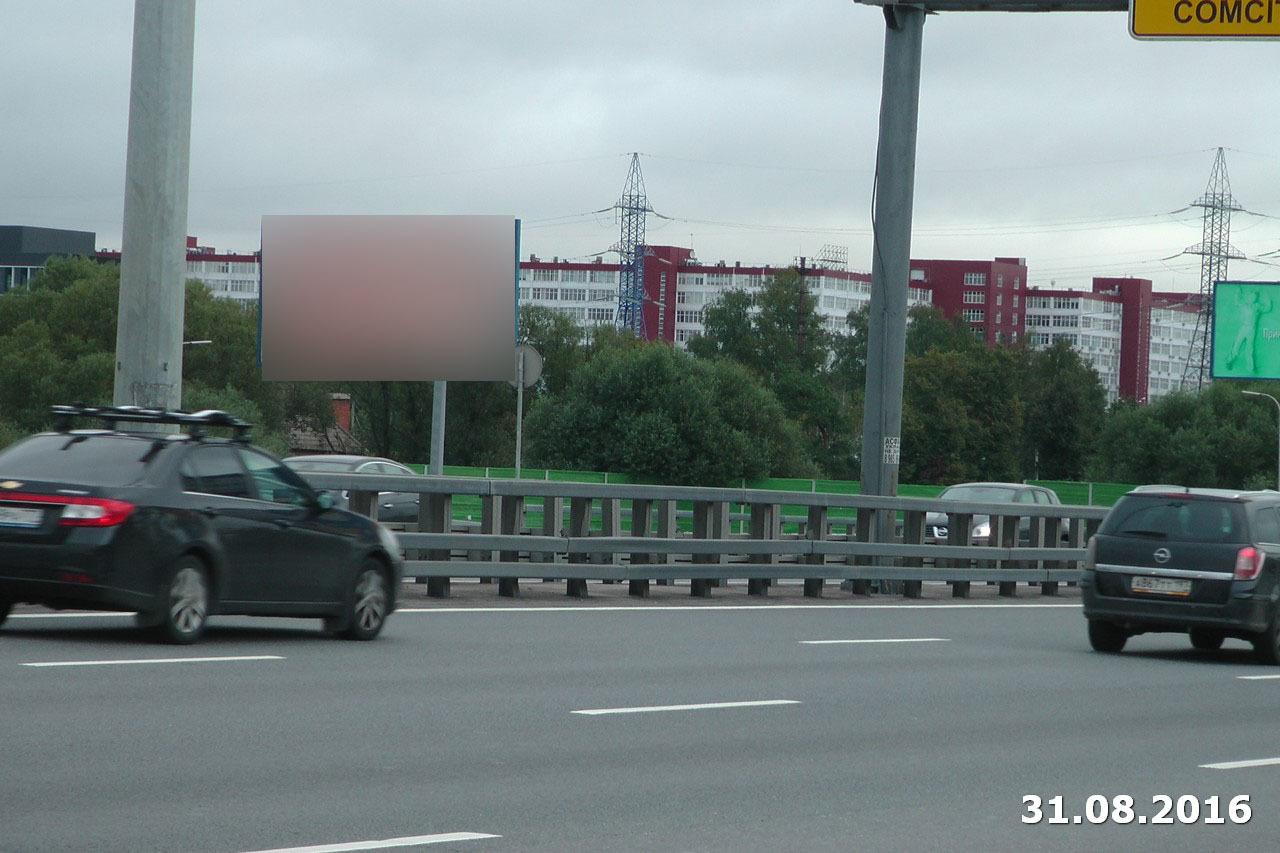 Фотография рекламного носителя, тип: Билборд 3x6, адрес: Киевское ш., 20 550м, Московская область, Россия. Сторона B №4549