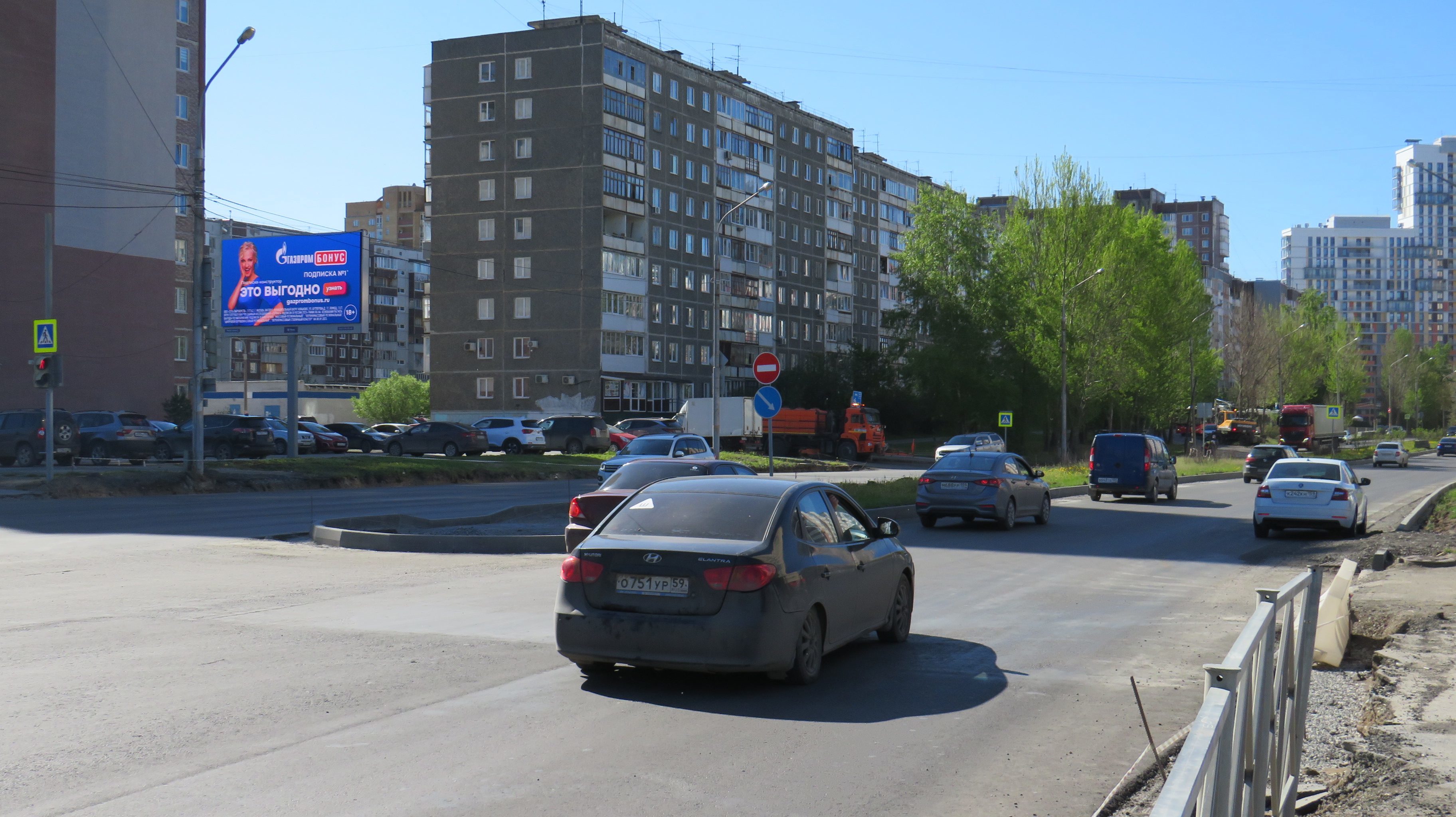 Фотография рекламного носителя, тип: Билборд 3x6, адрес: Куфонина ул. Х Парковый пр-т., д.2, Пермь, Пермский край, Россия. Сторона Б1 №1326239