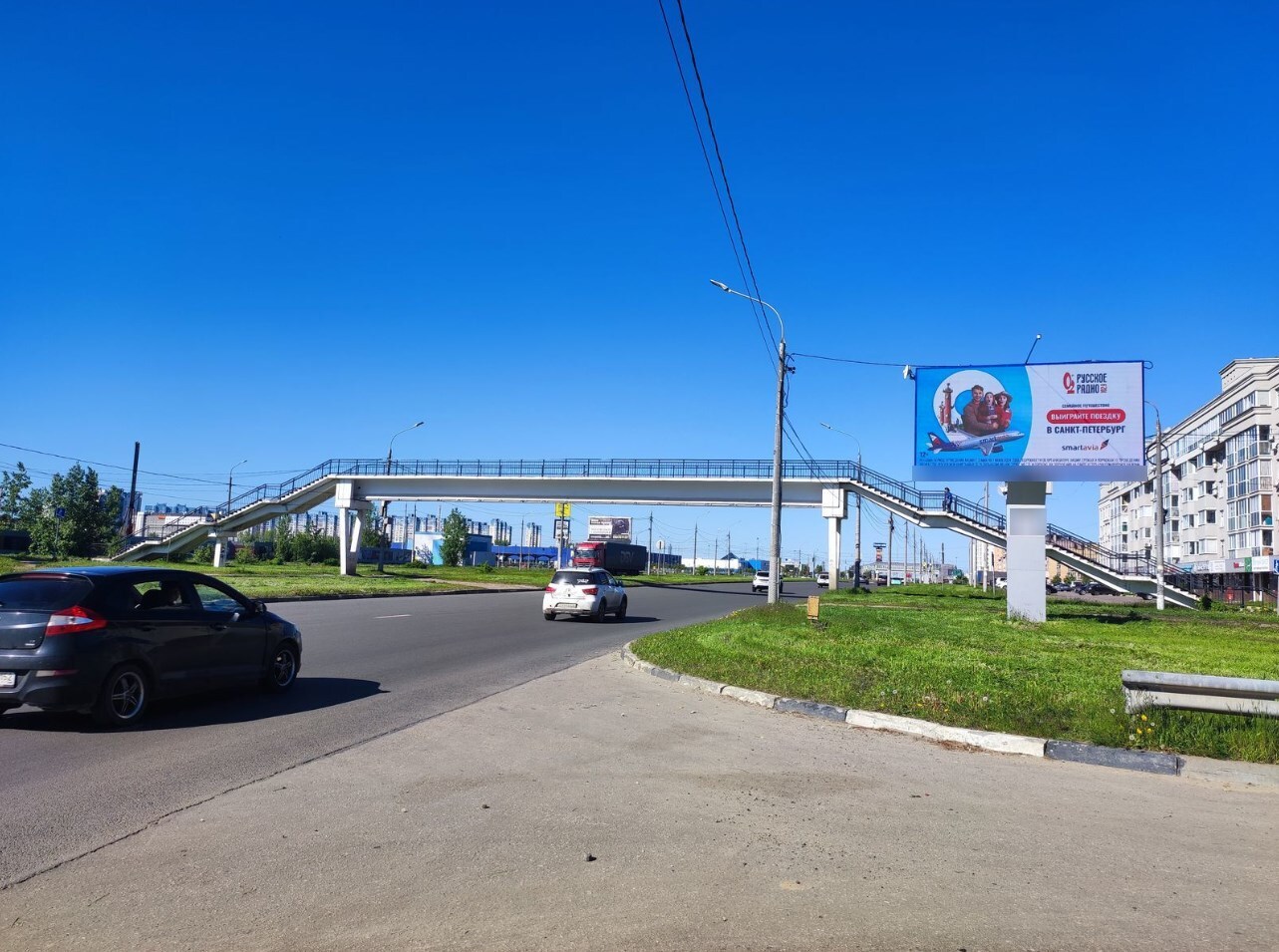 Фотография рекламного носителя, тип: Билборд 3x6, адрес: Бетанкура ул. X Мурашкинской ул., Нижний Новгород, Нижегородская область, Россия. Сторона А1 №1328602