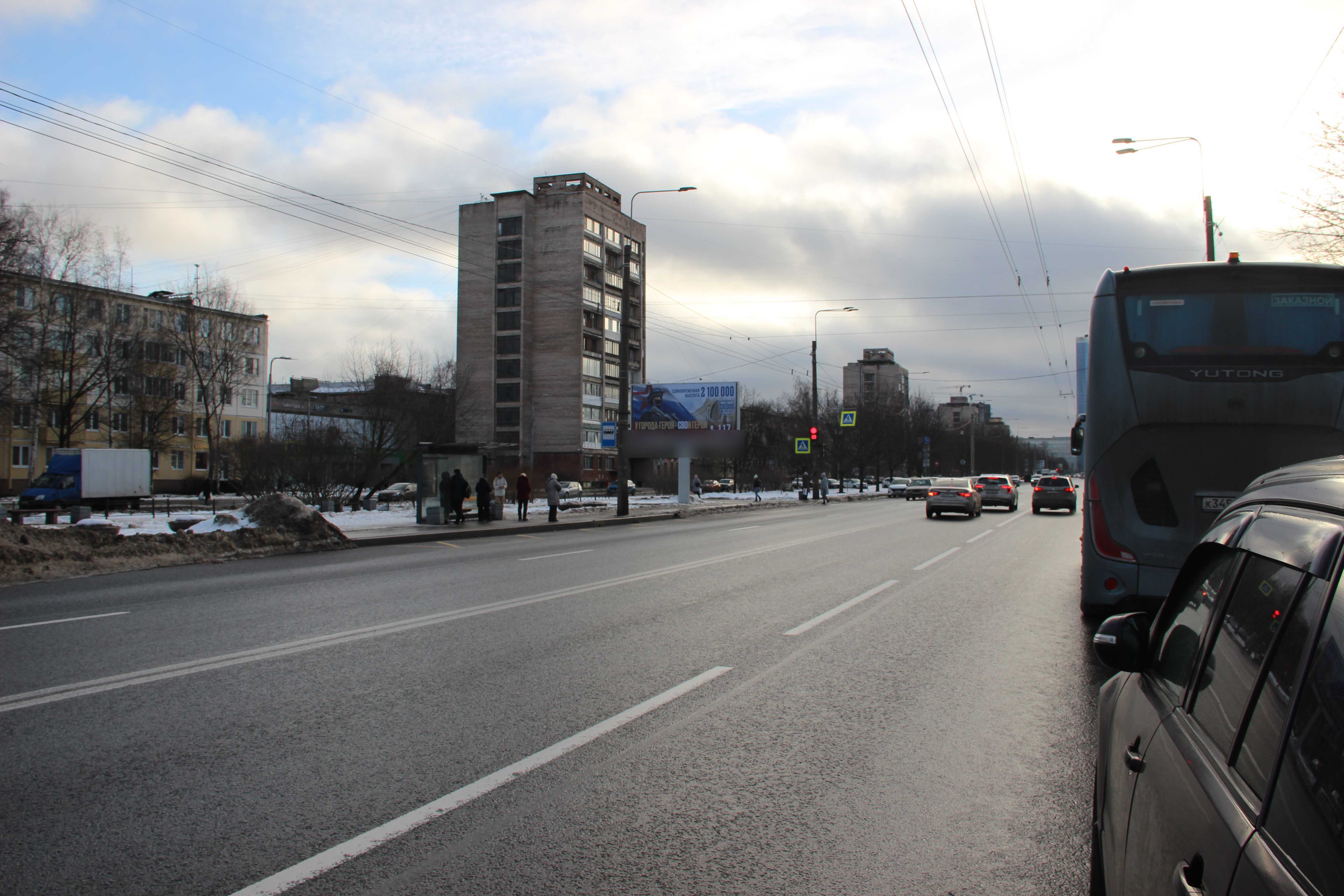 Фотография рекламного носителя, тип: Билборд 3x6, адрес: Новоизмайловский пр-т., д.26, корп.1, Санкт-Петербург, Россия. Сторона Б №120127