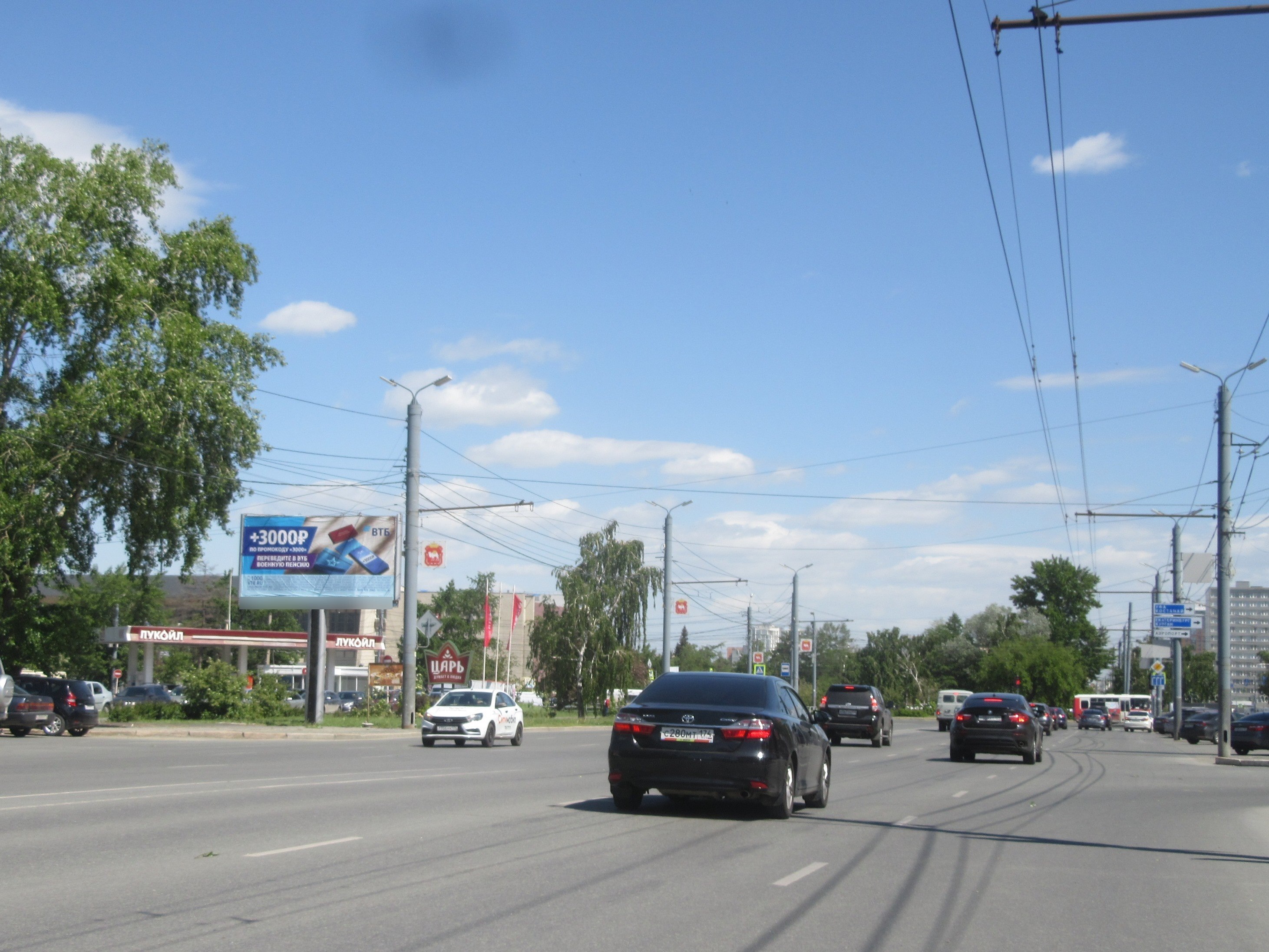 Фотография рекламного носителя, тип: Билборд 3x6, адрес: Труда ул., д.165 Х Володарского ул., Челябинск, Челябинская область, Россия. Сторона Б №126451