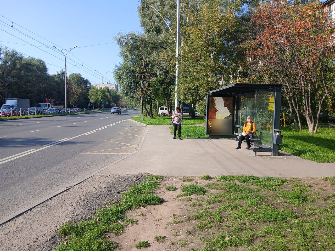 Фотография рекламного носителя, тип: Остановка 1.8x1.2, адрес: Кулахметова ул., д.7, ост. «Улица Сабан», Казань, Республика Татарстан, Россия. Сторона А №1326575