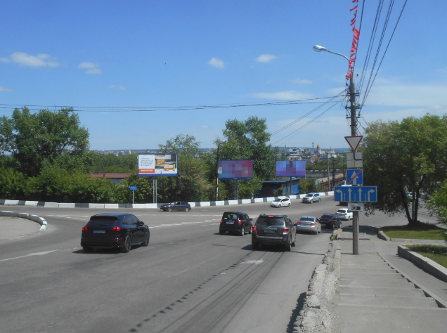 Фотография рекламного носителя, тип: Билборд 3x6, адрес: Маяковского ул. Х Джамбула ул., поз.1, Иркутск, Иркутская область, Россия. Сторона А1-А3 №155205