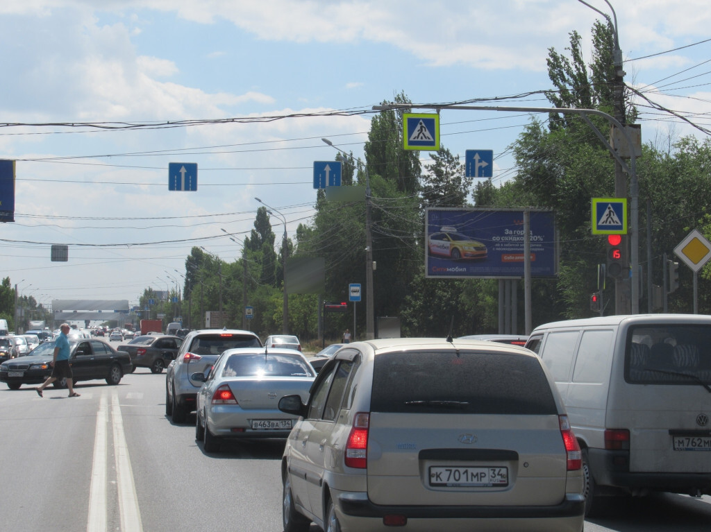 Фотография рекламного носителя, тип: Билборд 3x6, адрес: Историческая ул., д.179 Х Жигулевской ул., Волгоград, Волгоградская область, Россия. Сторона А №111309