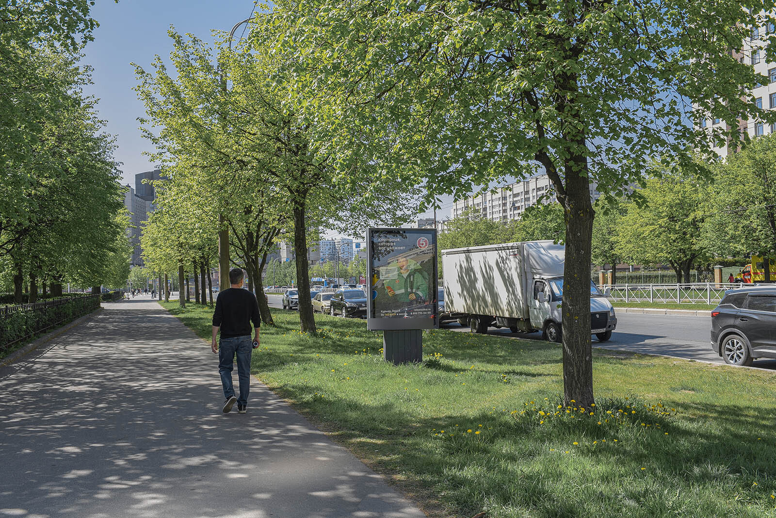 Фотография рекламного носителя, тип: Ситиформат 1.8x1.2, адрес: Нахимова ул., д.26 Х Галерный пр-зд., Санкт-Петербург, Россия. Сторона B №636014