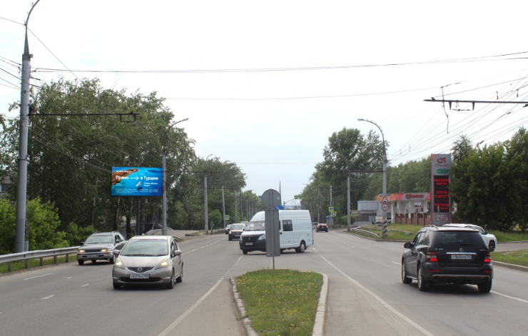 Фотография рекламного носителя, тип: Билборд 3x6, адрес: Ширямова ул., д.33, Иркутск, Иркутская область, Россия. Сторона Б №1327454