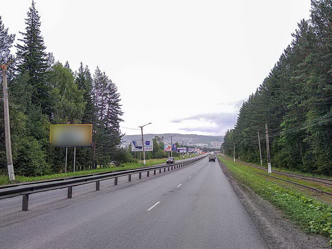 Фотография рекламного носителя, тип: Билборд 3x6, адрес: Мира пр-т., у электроопоры №41, Златоуст, Челябинская область, Россия. Сторона B №200085