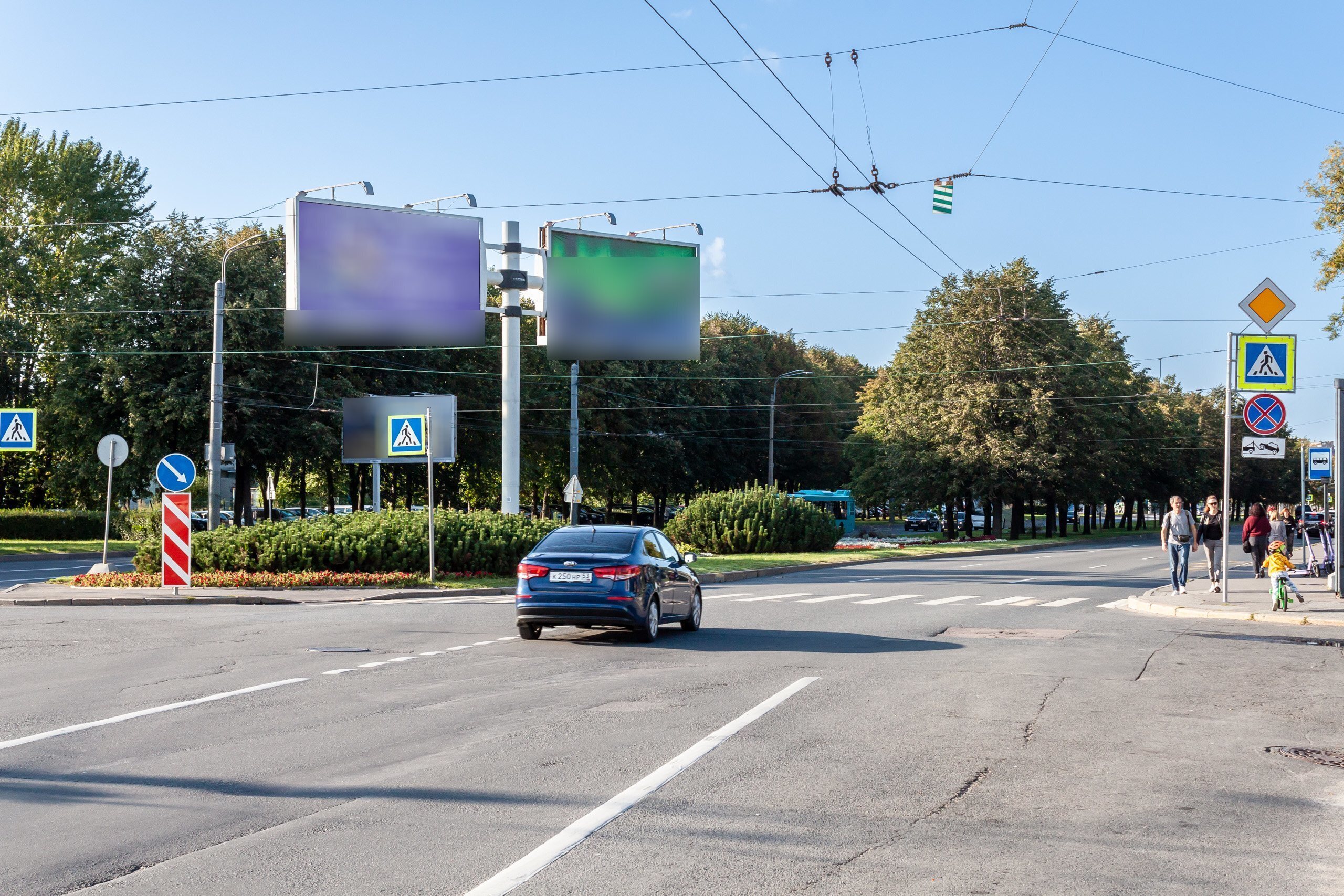 Фотография рекламного носителя, тип: Билборд 3x6, адрес: Наличная ул. X Большой В.О. пр-т., Санкт-Петербург, Россия. Сторона А4 №449271