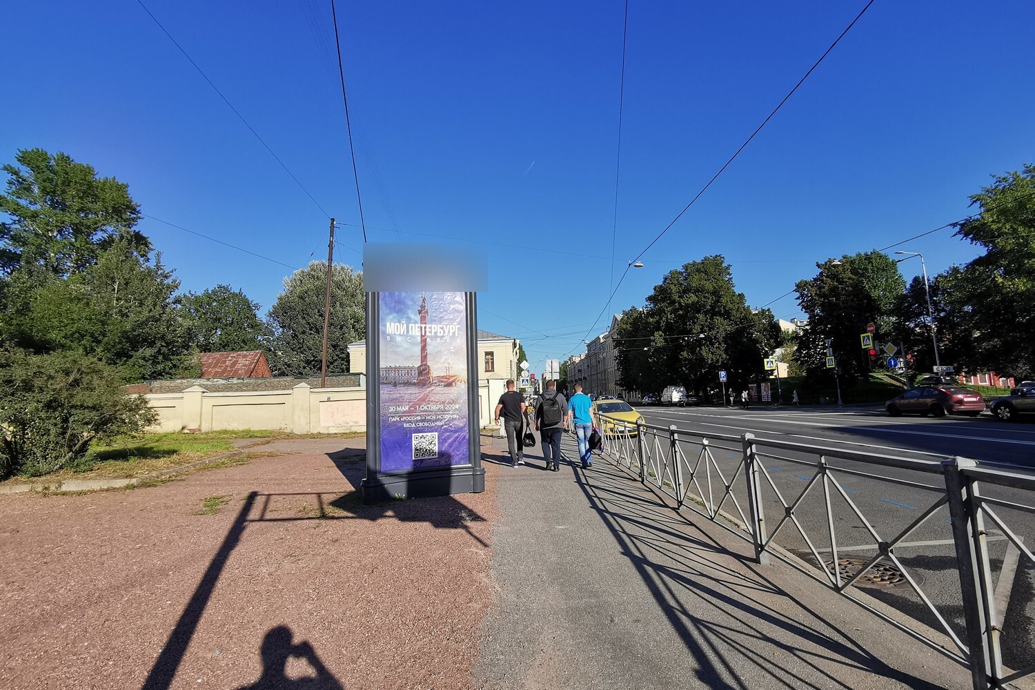 Фотография рекламного носителя, тип: Пиллар 3x1.4, адрес: Рижский пр-т., д.21 Х Циолковского ул., Санкт-Петербург, Россия. Сторона Б №707021