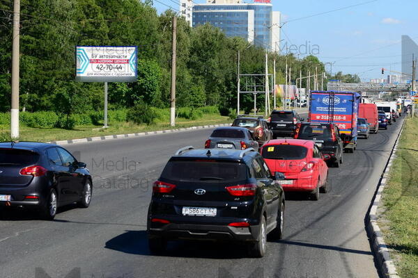 Фотография рекламного носителя, тип: Билборд 3x6, адрес: Московское ш., д.51/2, Рязань, Рязанская область, Россия. Сторона Бh1-Бh10 №1350242