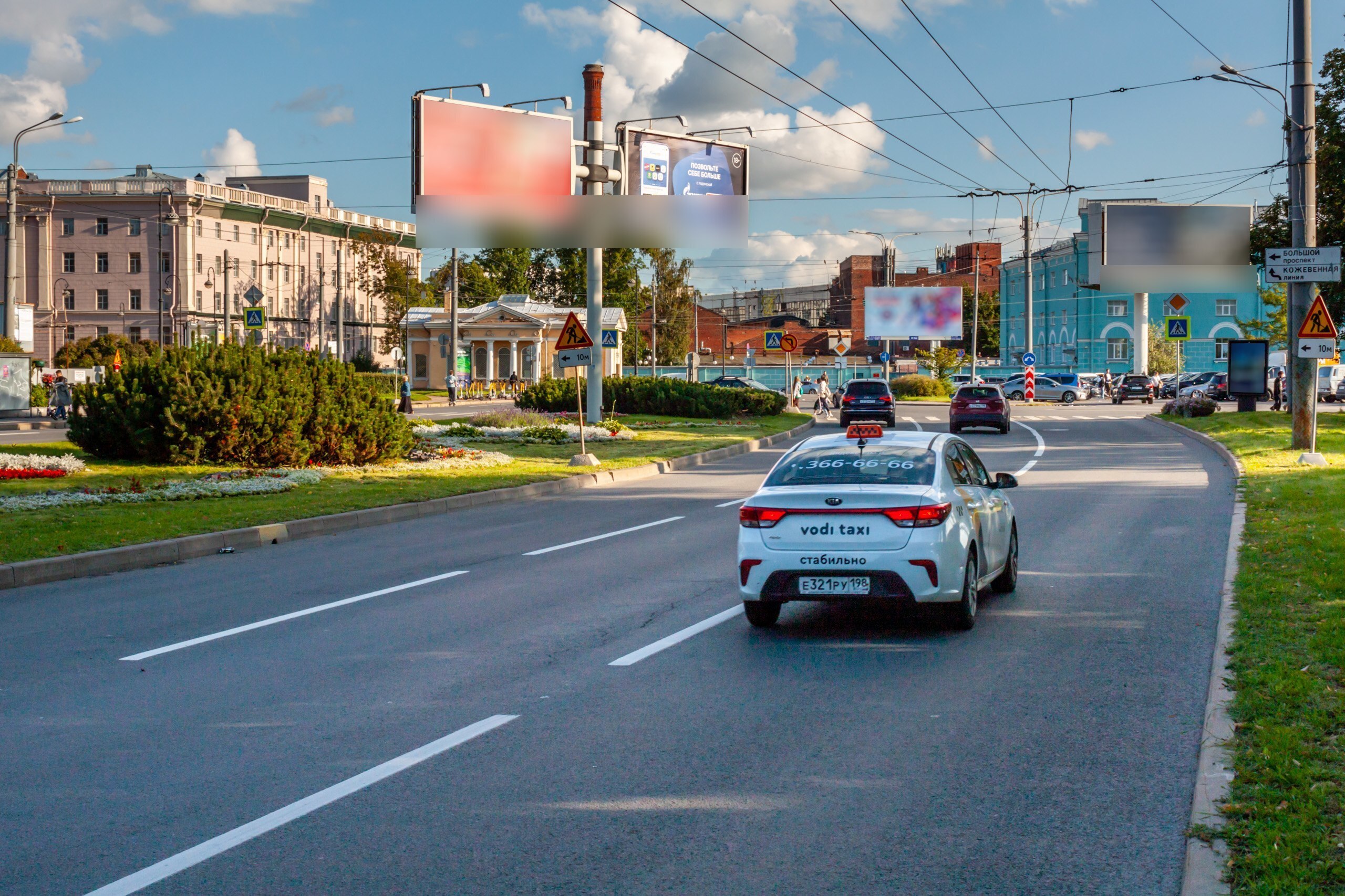 Фотография рекламного носителя, тип: Билборд 3x6, адрес: Наличная ул. X Большой В.О. пр-т., Санкт-Петербург, Россия. Сторона А2 №449270