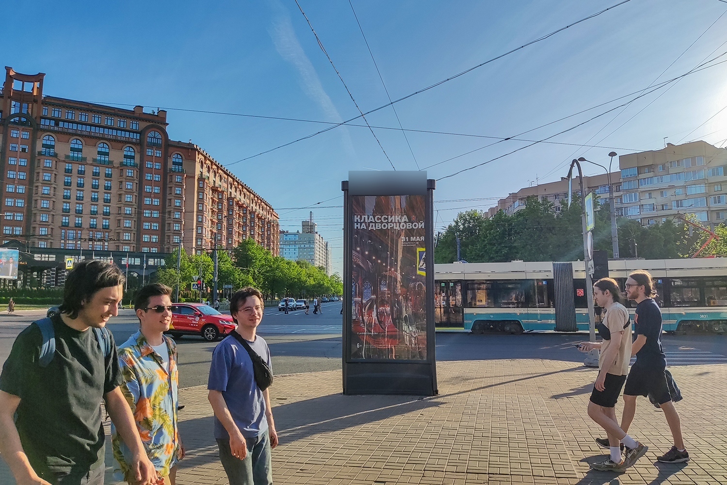 Фотография рекламного носителя, тип: Пиллар 3x1.4, адрес: Наличная ул. Х Нахимова ул., д.1, Санкт-Петербург, Россия. Сторона С №687653