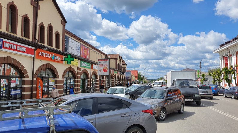 Фотография рекламного носителя, тип: Панель-кронштейн, адрес: Ленина ул., д.31, поз.2, Острогожск, Воронежская область, Россия. Сторона B №1374290