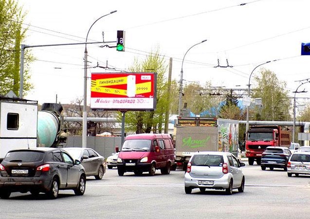 Фотография рекламного носителя, тип: Билборд 3x6, адрес: Станционная ул., д.61 Х 2-я Станционная ул., Новосибирск, Новосибирская область, Россия. Сторона Б1 №187444