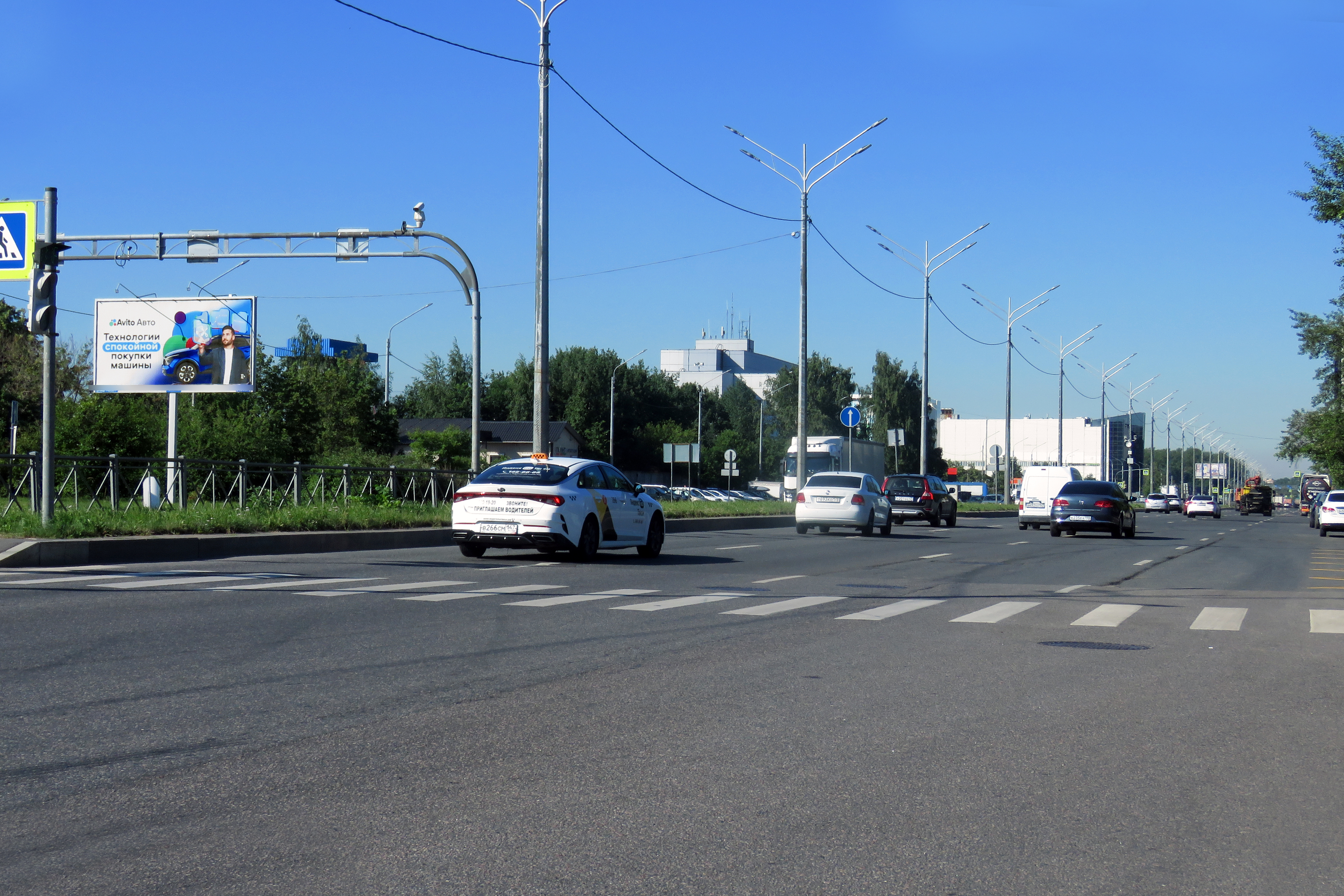 Фотография рекламного носителя, тип: Билборд 3x6, адрес: Салова ул. Х Софийская ул., д.1, Санкт-Петербург, Россия. Сторона Б №120849