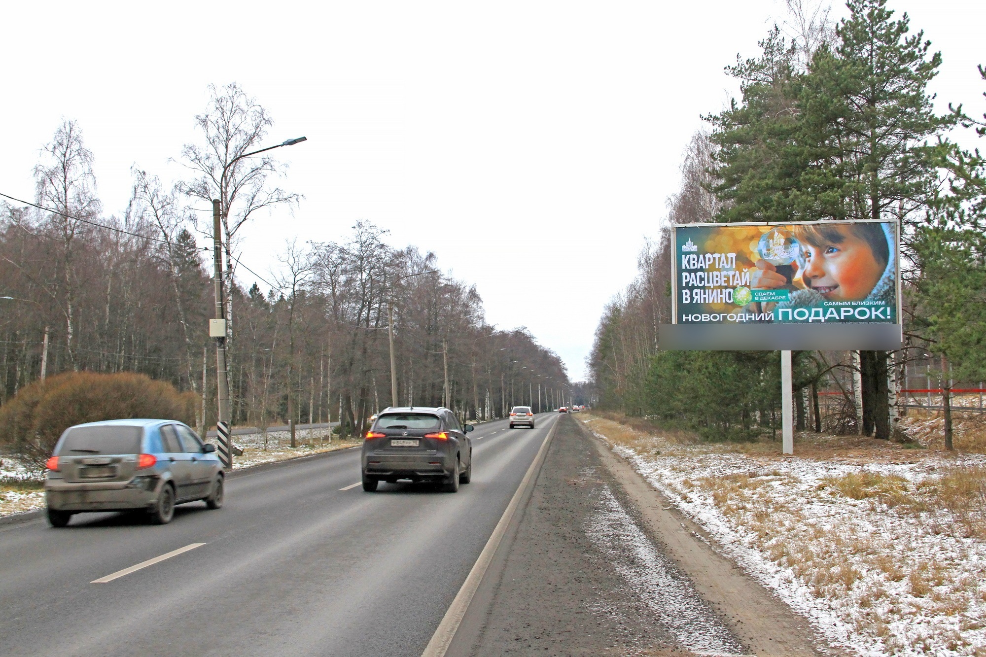 Фотография рекламного носителя, тип: Билборд 3x6, адрес: Приморское ш., 1300м до Полянской дороги, Санкт-Петербург, Россия. Сторона А №687331