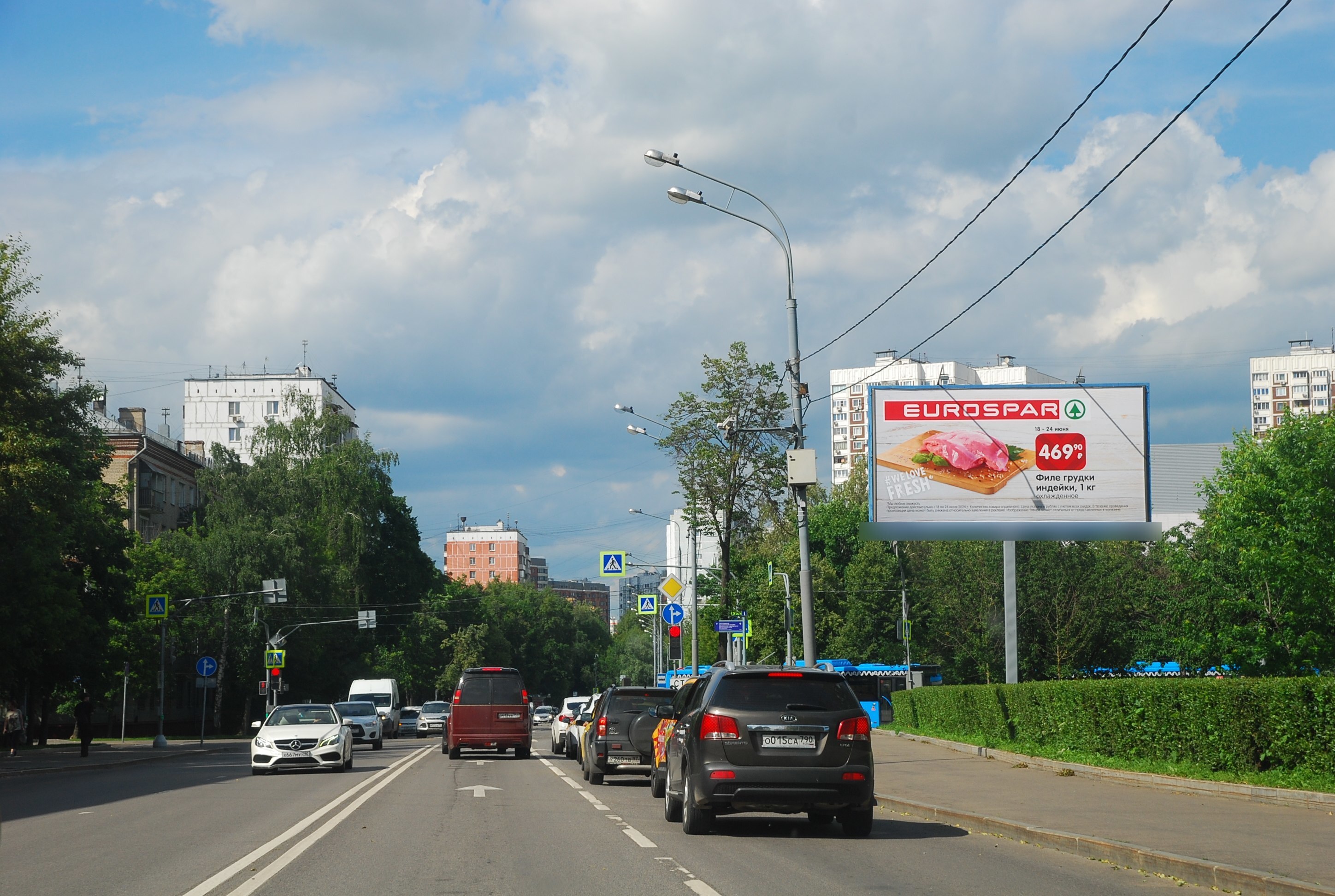 Фотография рекламного носителя, тип: Билборд 3x6, адрес: Летчика Бабушкина ул., д.23, Москва, Россия. Сторона А №117461