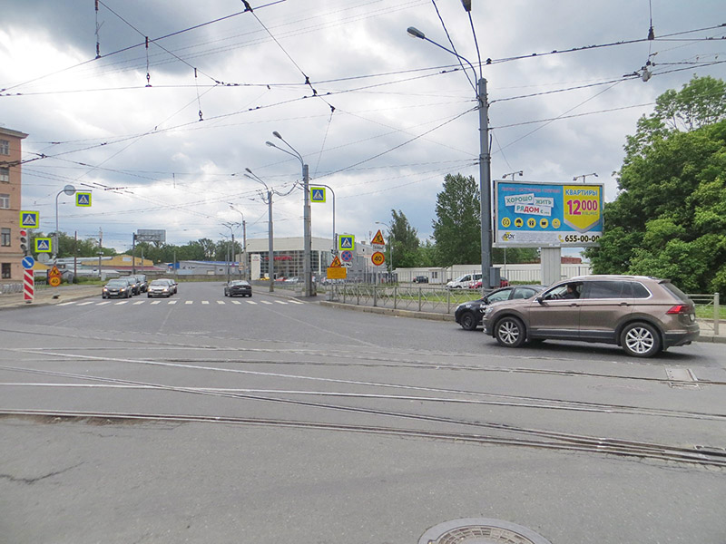 Фотография рекламного носителя, тип: Билборд 3x6, адрес: Растанная ул., д.19 Х Камчатская ул., Санкт-Петербург, Россия. Сторона A №169565