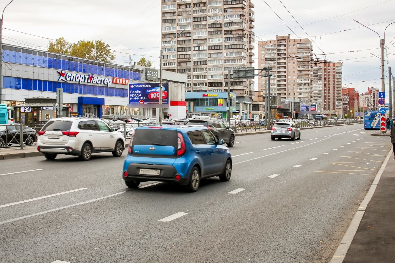 Фотография рекламного носителя, тип: Билборд 3x6, адрес: Ленинский пр-т., д.127Б, Санкт-Петербург, Россия. Сторона Б1 №119456