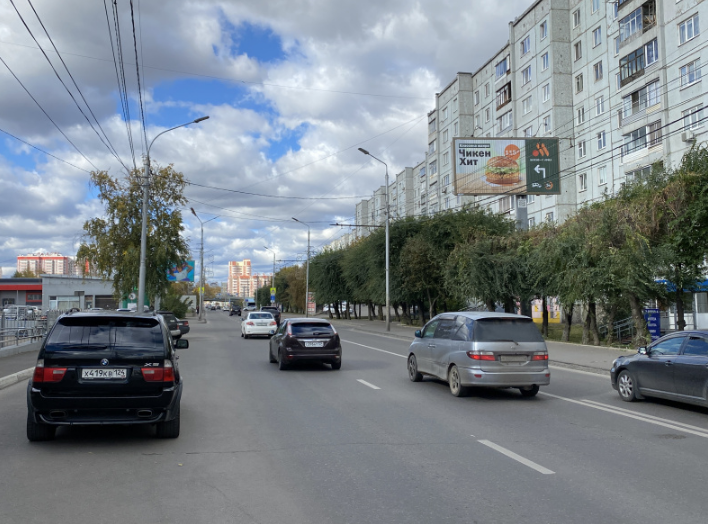 Фотография рекламного носителя, тип: Билборд 3x6, адрес: Копылова ул., д.70, Красноярск, Красноярский край, Россия. Сторона А1-А3 №848163