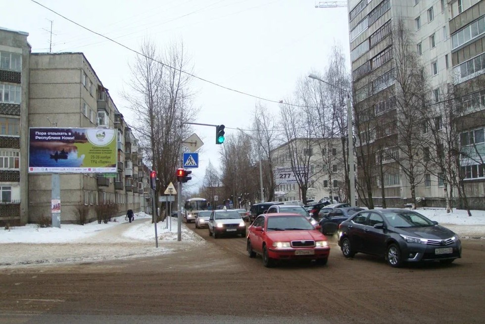 Фотография рекламного носителя, тип: Билборд 3x6, адрес: Куратова ул., д.37, Сыктывкар, Республика Коми, Россия. Сторона Б №1331321