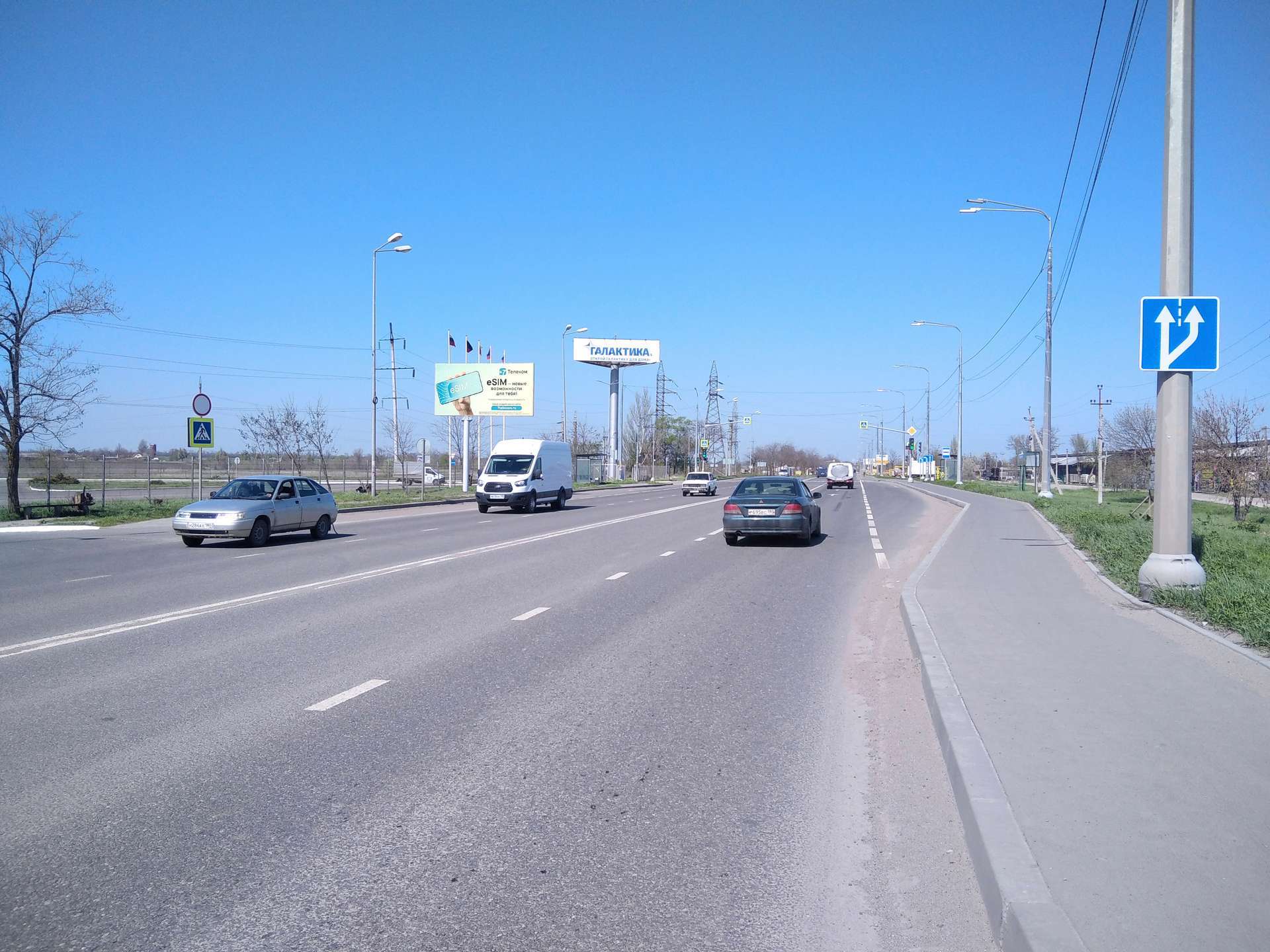 Фотография рекламного носителя, тип: Билборд 3x6, адрес: Володарское шоссе напротив дома 1, Мариуполь, Донецкая область, Россия. Сторона Б №1372498