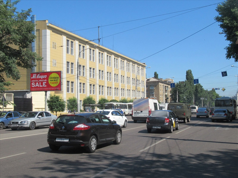 Фотография рекламного носителя, тип: Билборд 3x6, адрес: Кольцовская ул. Х 20 лет Октября ул., Воронеж, Воронежская область, Россия. Сторона Б1-Б3 №111879