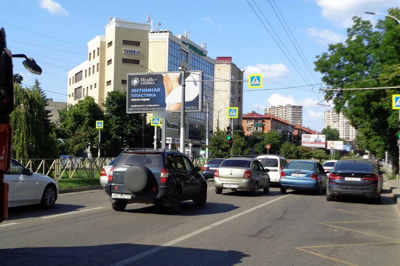 Фотография рекламного носителя, тип: Билборд 3x6, адрес: им. Тургенева ул., д.148, поз.2, Краснодар, Краснодарский край, Россия. Сторона А4-А6 №673766