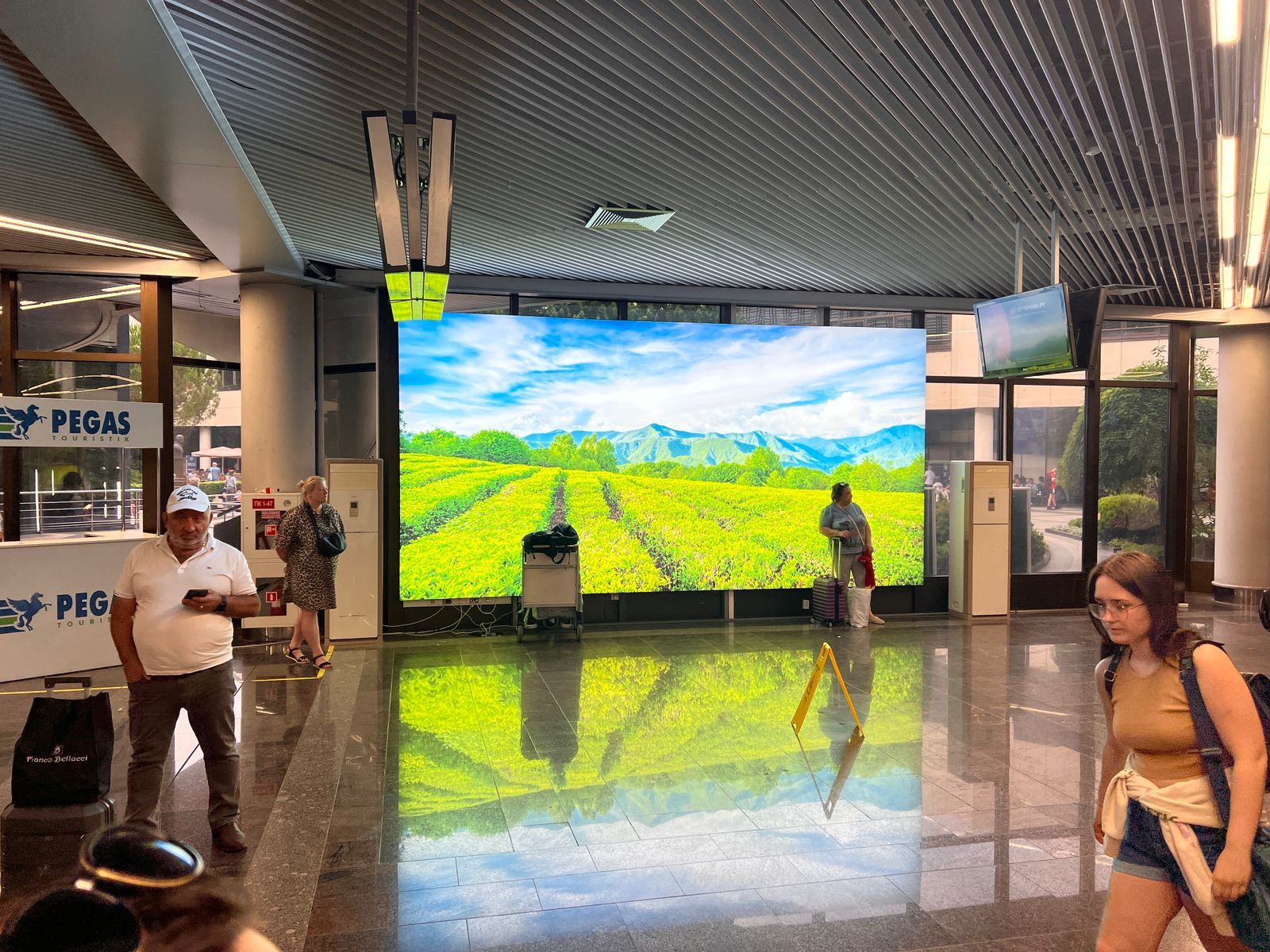 Фотография рекламного носителя, тип: Другой индор-формат, адрес: Аэропорт «Адлер», Мира ул., д.50, Адлер, Краснодарский край, Россия. Сторона/вариант A №1348674