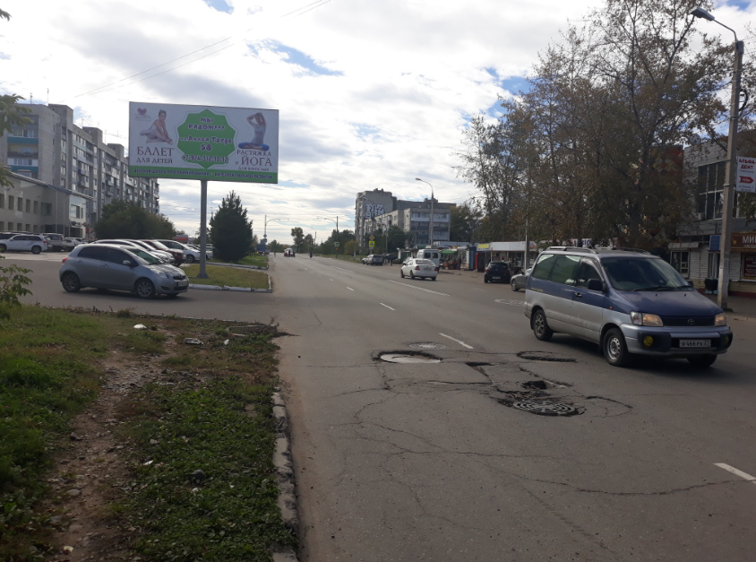 Фотография рекламного носителя, тип: Билборд 3x6, адрес: Аллея труда ул., д.59/2, Комсомольск-на-Амуре, Хабаровский край, Россия. Сторона Б №1370282
