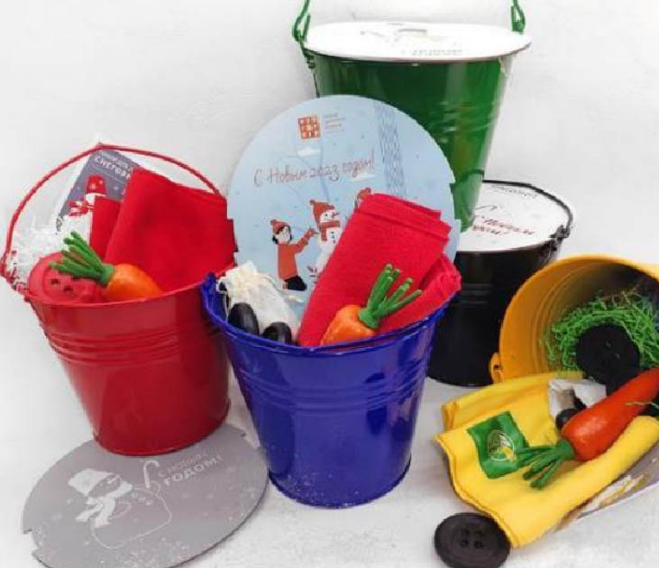 Набор для лепки снеговика