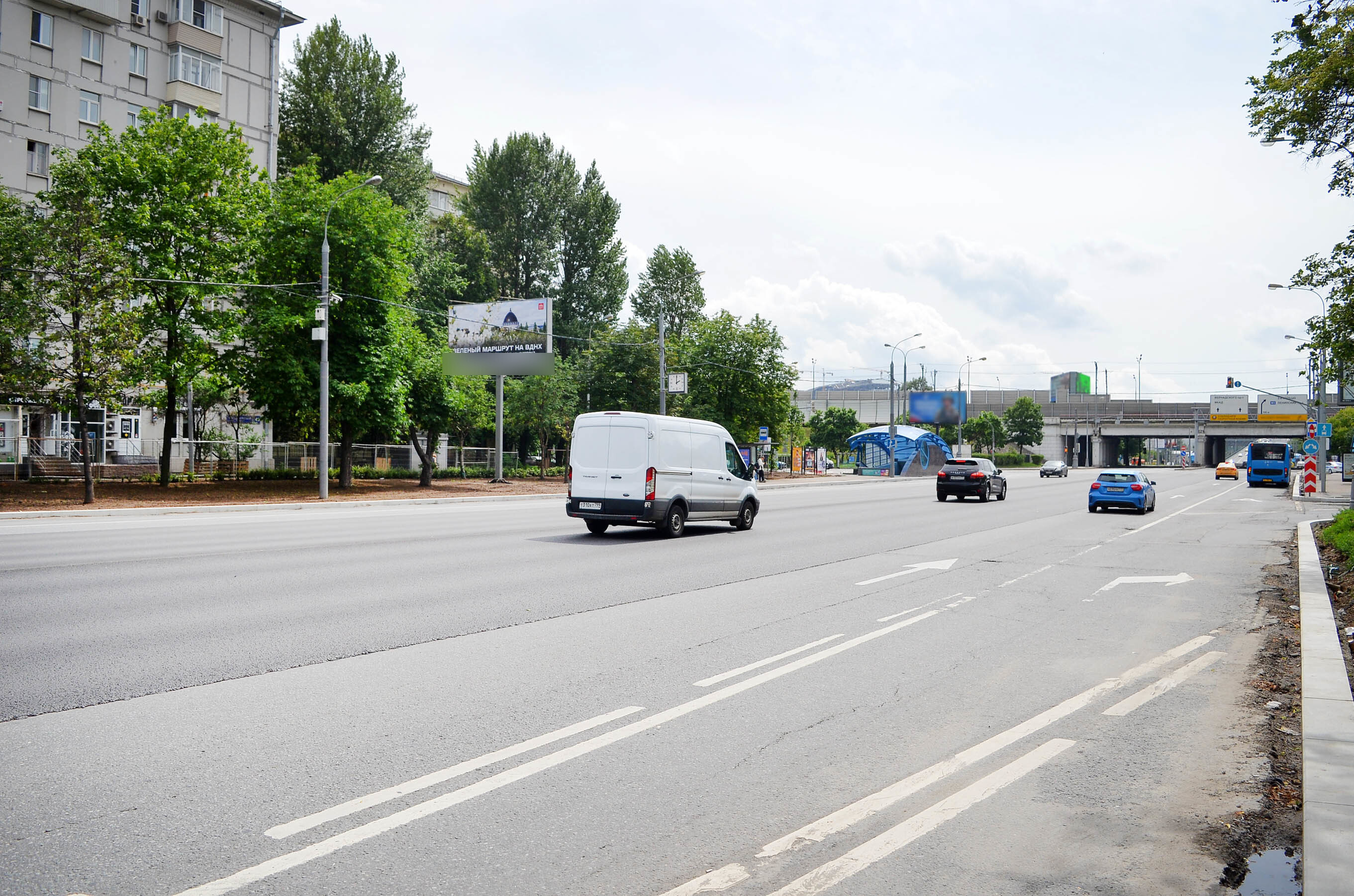 Фотография рекламного носителя, тип: Билборд 3x6, адрес: Комсомольский пр-т., д.49, Москва, Россия. Сторона Б №79717