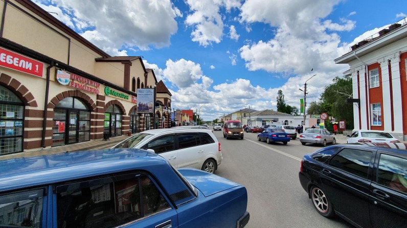 Фотография рекламного носителя, тип: Панель-кронштейн, адрес: Ленина ул., д.31, поз.3, Острогожск, Воронежская область, Россия. Сторона B №1067061