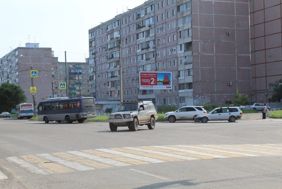 Фотография рекламного носителя, тип: Билборд 3x6, адрес: Дикопольцева ул., д.33, Комсомольск-на-Амуре, Хабаровский край, Россия. Сторона A №1370244