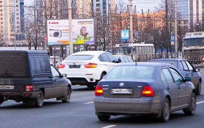Фотография рекламного носителя, тип: Билборд 3x6, адрес: Типанова ул., д.21, Санкт-Петербург, Россия. Сторона B №172007