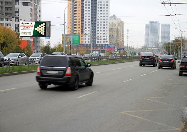 Фотография рекламного носителя, тип: Билборд 3x6, адрес: Щербакова ул., д.8А, Екатеринбург, Свердловская область, Россия. Сторона Б №664852