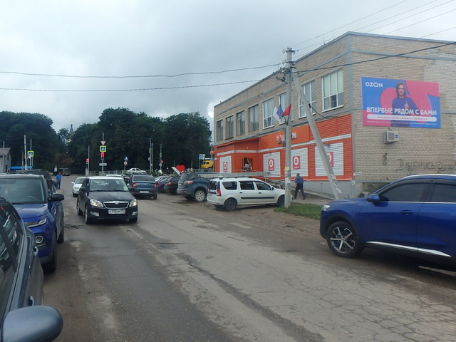 Фотография рекламного носителя, тип: Медиафасад, адрес: Советская ул., д.1, Калужская область, Россия. Сторона A №1336856