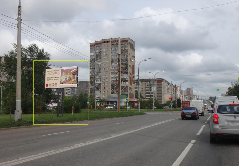 Фотография рекламного носителя, тип: Билборд 3x6, адрес: Чугуевского ул. Х Красноармейская ул., д.63, Ижевск, Республика Удмуртия, Россия. Сторона B №670253