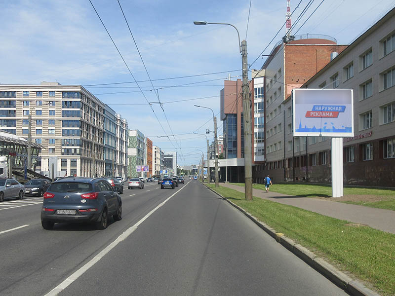 Фотография рекламного носителя, тип: Ситиборд 2.7x3.7, адрес: Медиков пр-т. X Профессора Попова ул., д.15/17, лит.Б, Санкт-Петербург, Россия. Сторона A1-A10 №165518